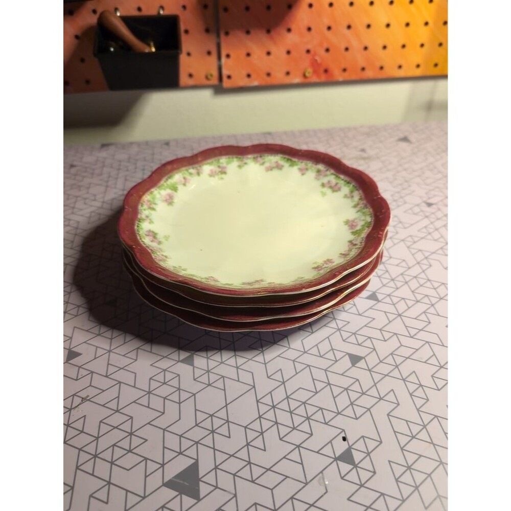 Habsburg China Austria Floral Dessert Plates